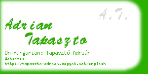 adrian tapaszto business card