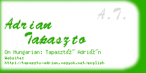 adrian tapaszto business card